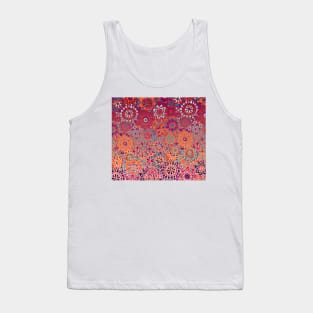 Psychedelic Ombre Flower Doodle Tank Top